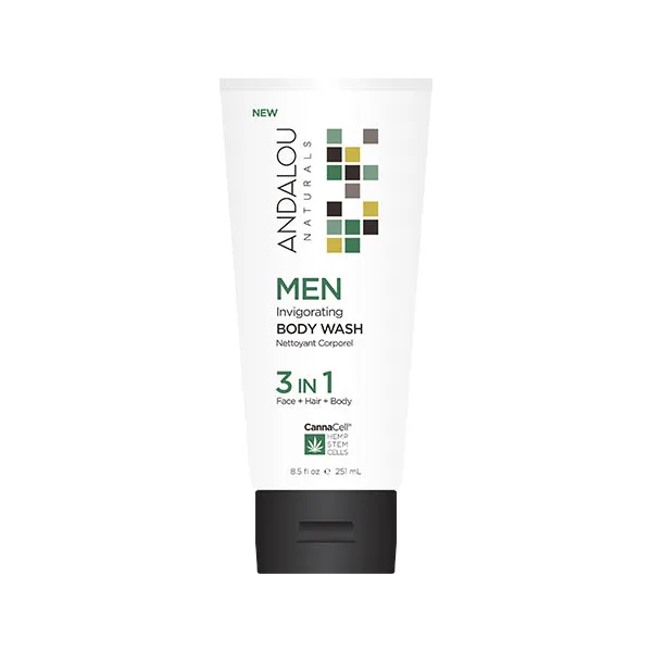 Andalou - Men's 3in1 Invigorating Body Wash
