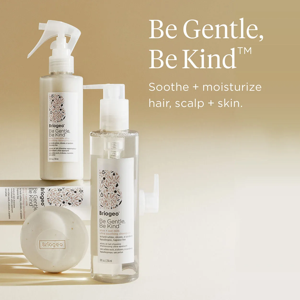 Be Gentle, Be Kind Aloe and Oat Milk Ultra Soothing 3-in-1 Cleansing Bar