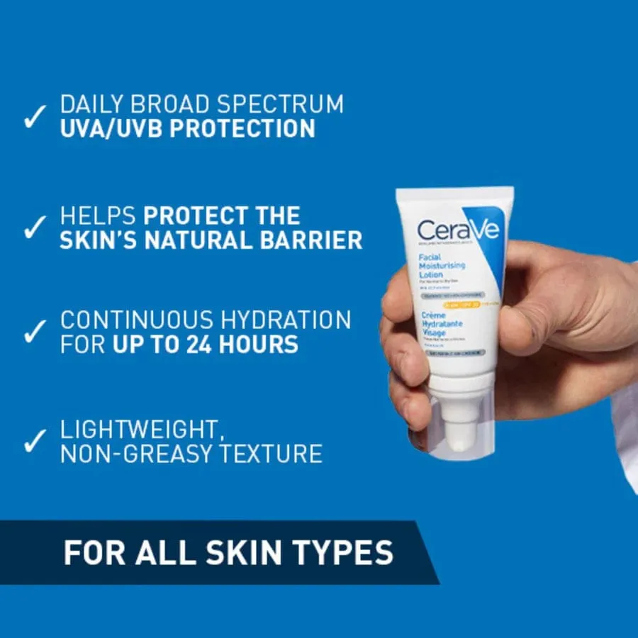 CeraVe AM Facial Moisturising SPF30 Lotion (52ml)