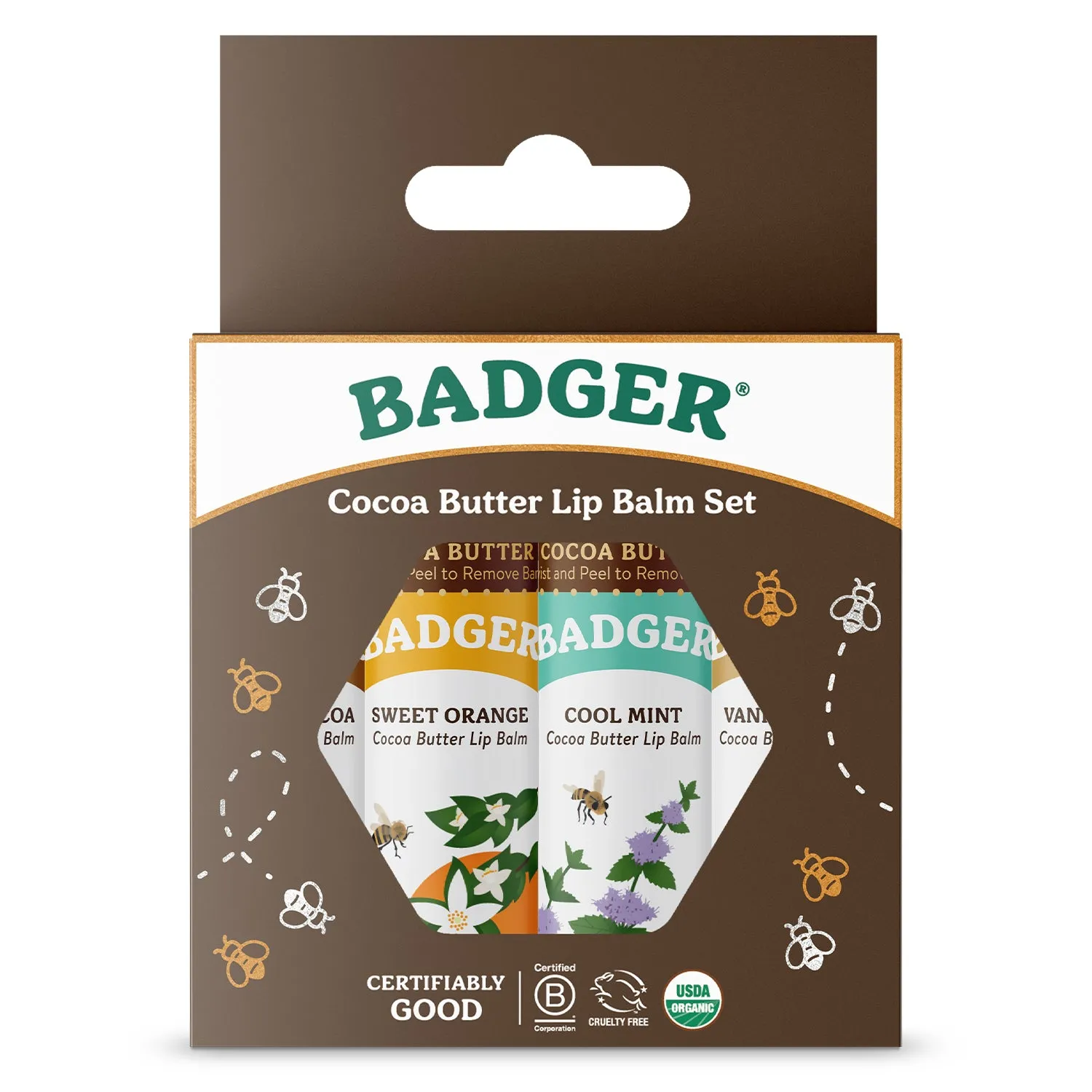 Cocoa Butter Lip Balm Gift 4-Pack