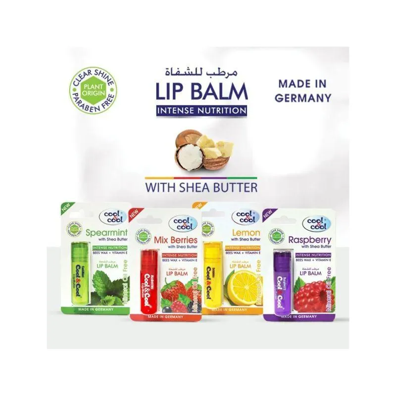 Cool & Cool Mix Berries with Shea Butter Lip Balm - 4.6g
