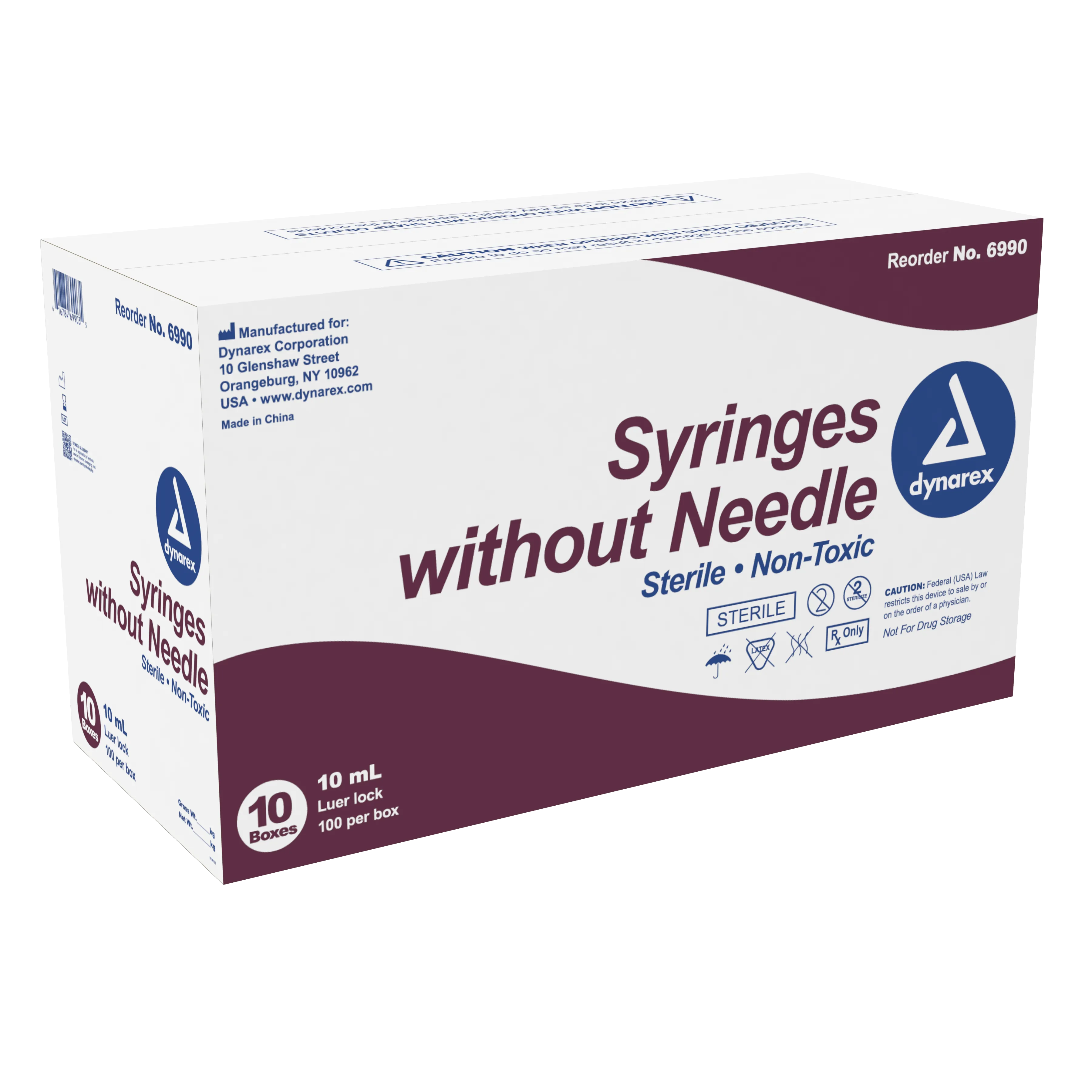 Dynarex - Syringe - Luer Lock 10 cc