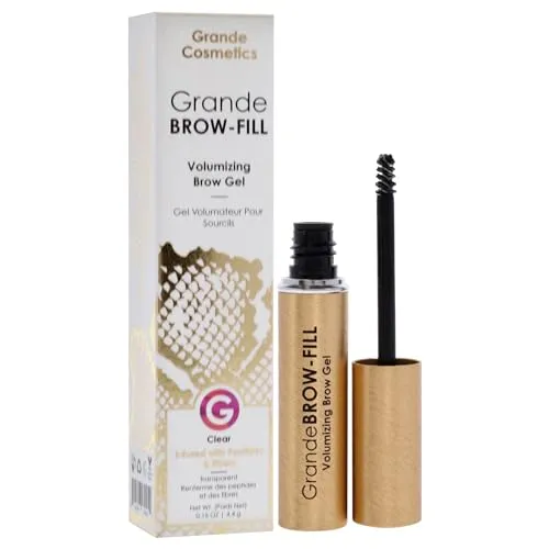 Grande Cosmetics GrandeBROW-FILL Volumizing Brow Gel, Clear