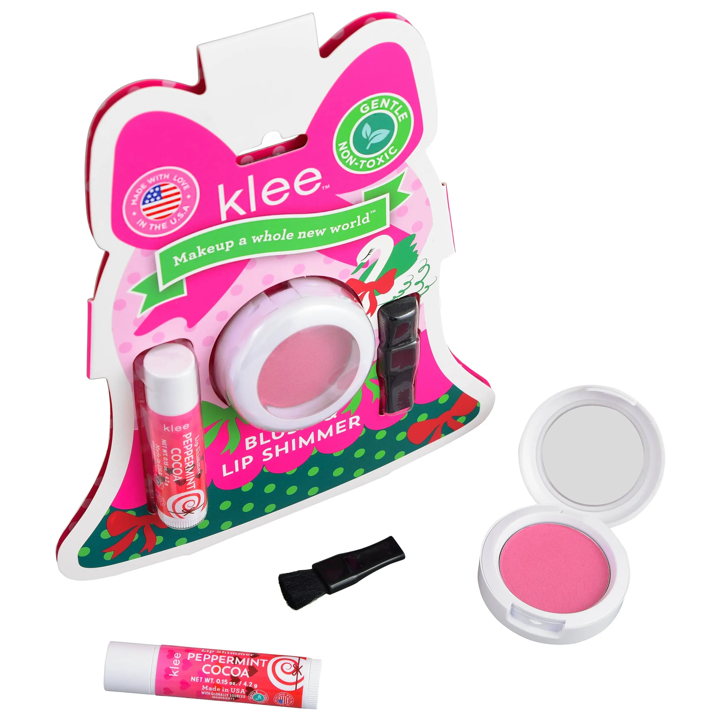KLE Garland Pop Holiday Blush and Lip Shimmer Set