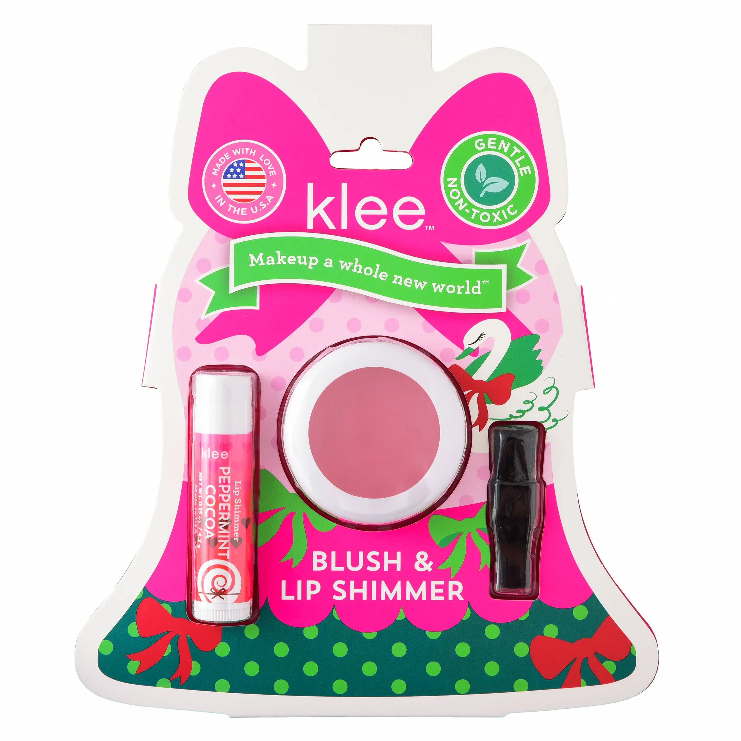 KLE Garland Pop Holiday Blush and Lip Shimmer Set