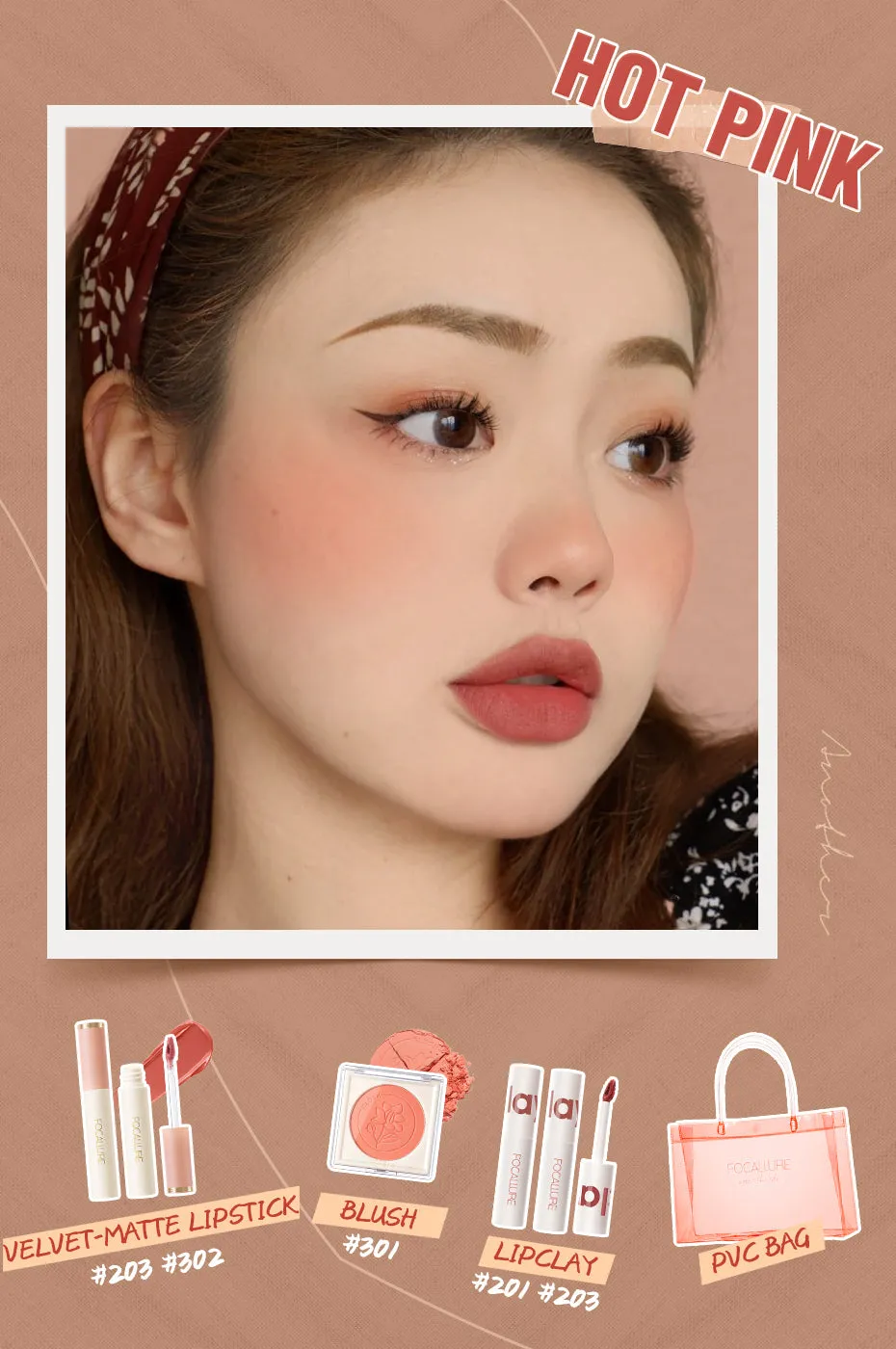 Lipstick Set 2 Pcs, Velvet Blurred Effect Matte Lipstick, 1 Pcs Face Blusher Long-lasting Natural Makeup