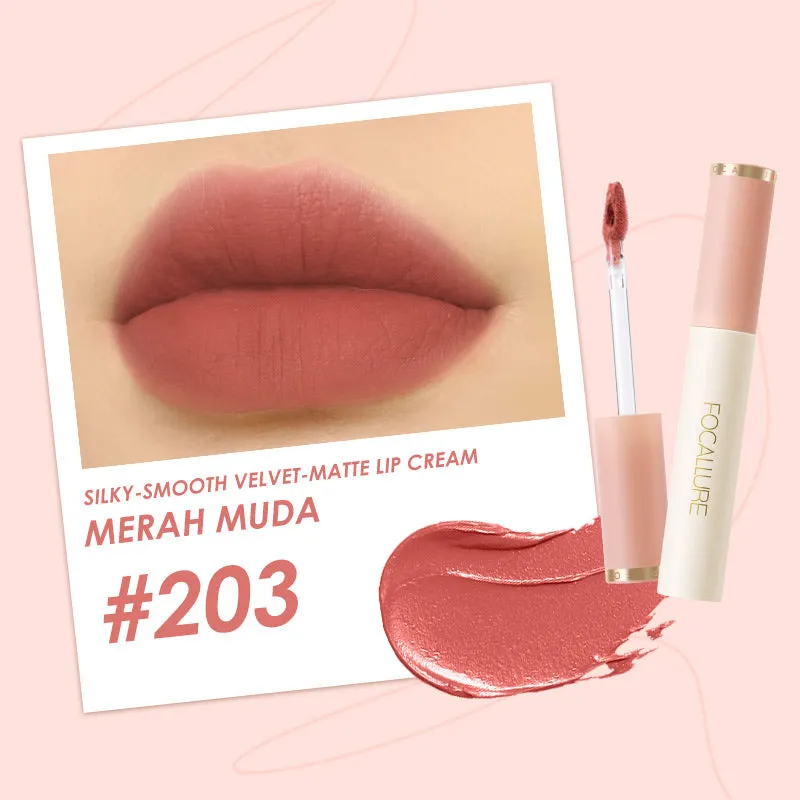 Lipstick Set 2 Pcs, Velvet Blurred Effect Matte Lipstick, 1 Pcs Face Blusher Long-lasting Natural Makeup