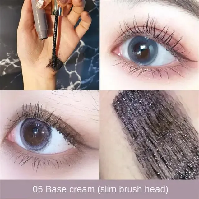 Mascara waterproof non-smudge women's curly and long eyelash primer