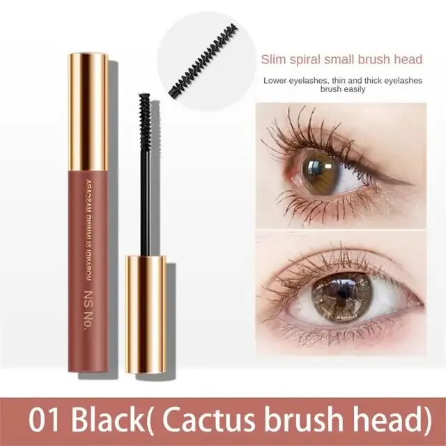 Mascara waterproof non-smudge women's curly and long eyelash primer