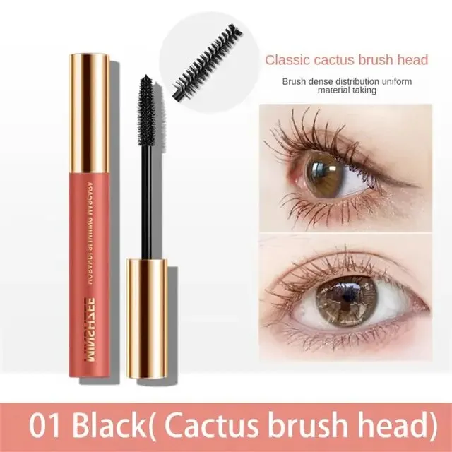 Mascara waterproof non-smudge women's curly and long eyelash primer