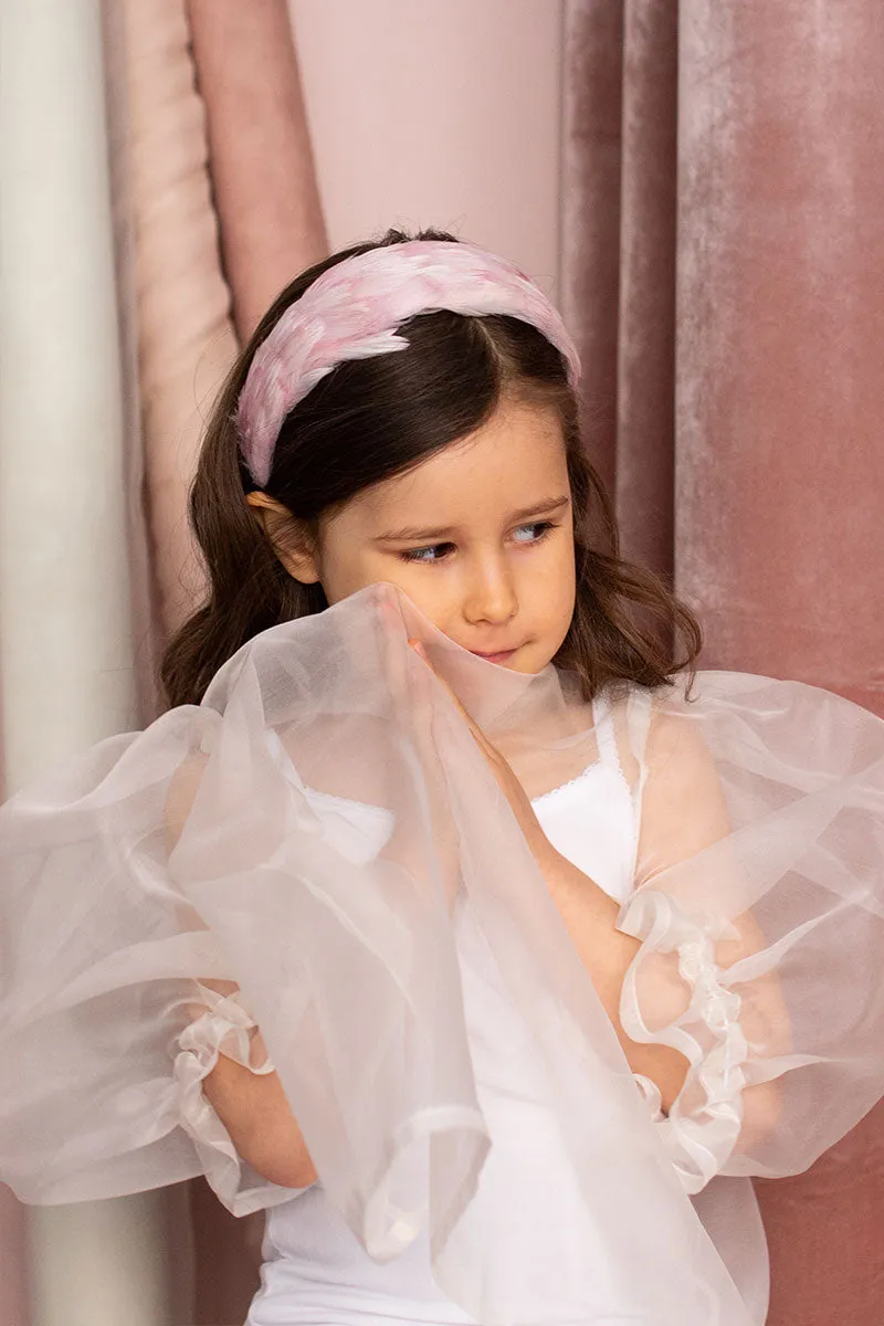 Mini Odette Headband Swan Blush