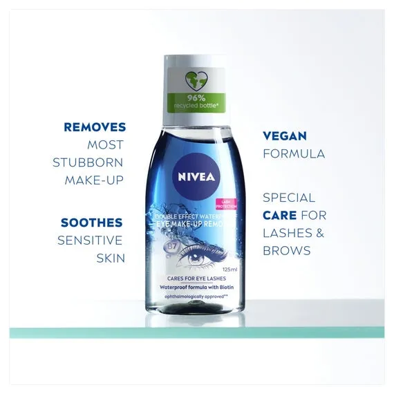 Nivea Double Effect Waterproof Eye Make-Up Remover 125ml