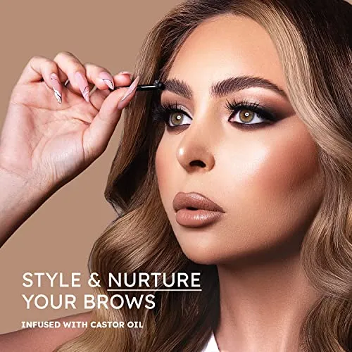 NueDerma - Brow Seal with Castor Oil - Clear Eyebrow Gel, Brow Wax