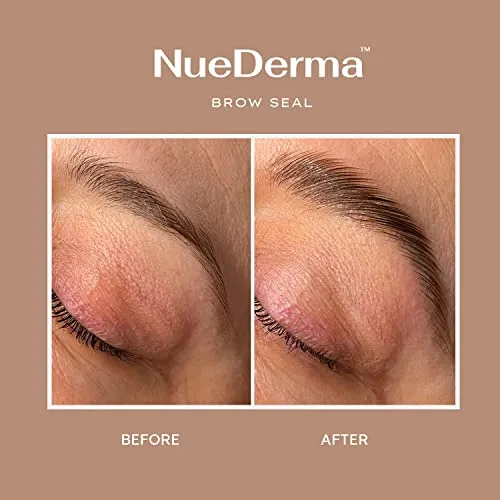 NueDerma - Brow Seal with Castor Oil - Clear Eyebrow Gel, Brow Wax