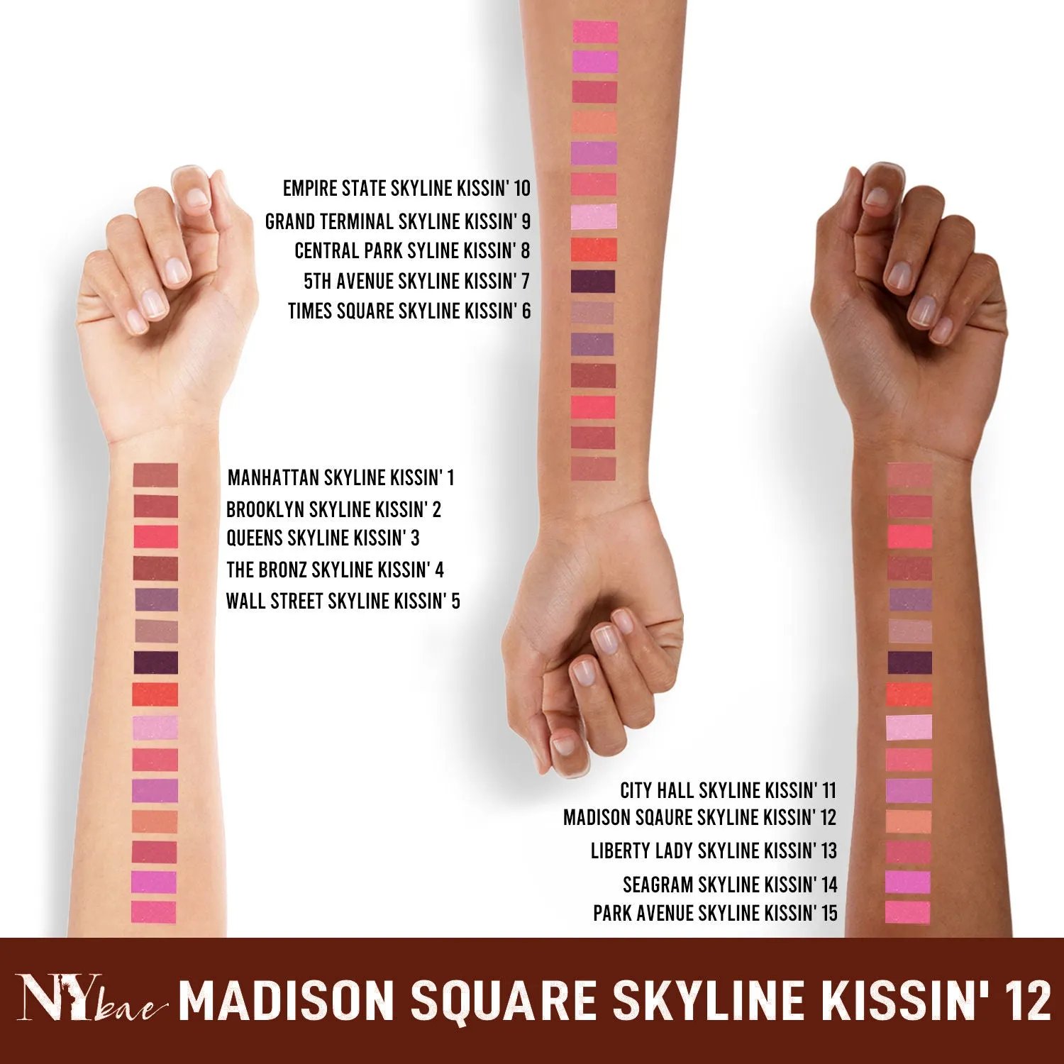 NY Bae Skyline Kissin' - Mini Lip Crayon Madison Sqaure Skyline Kissin' 12 (1.5g)