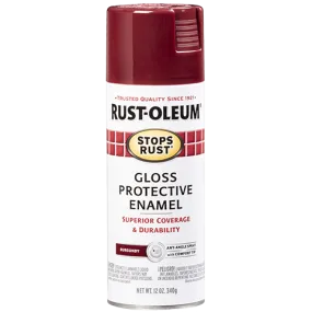 Rust-Oleum® Protective Enamel Spray Paint Gloss Burgundy (12 Oz, Gloss Burgundy)