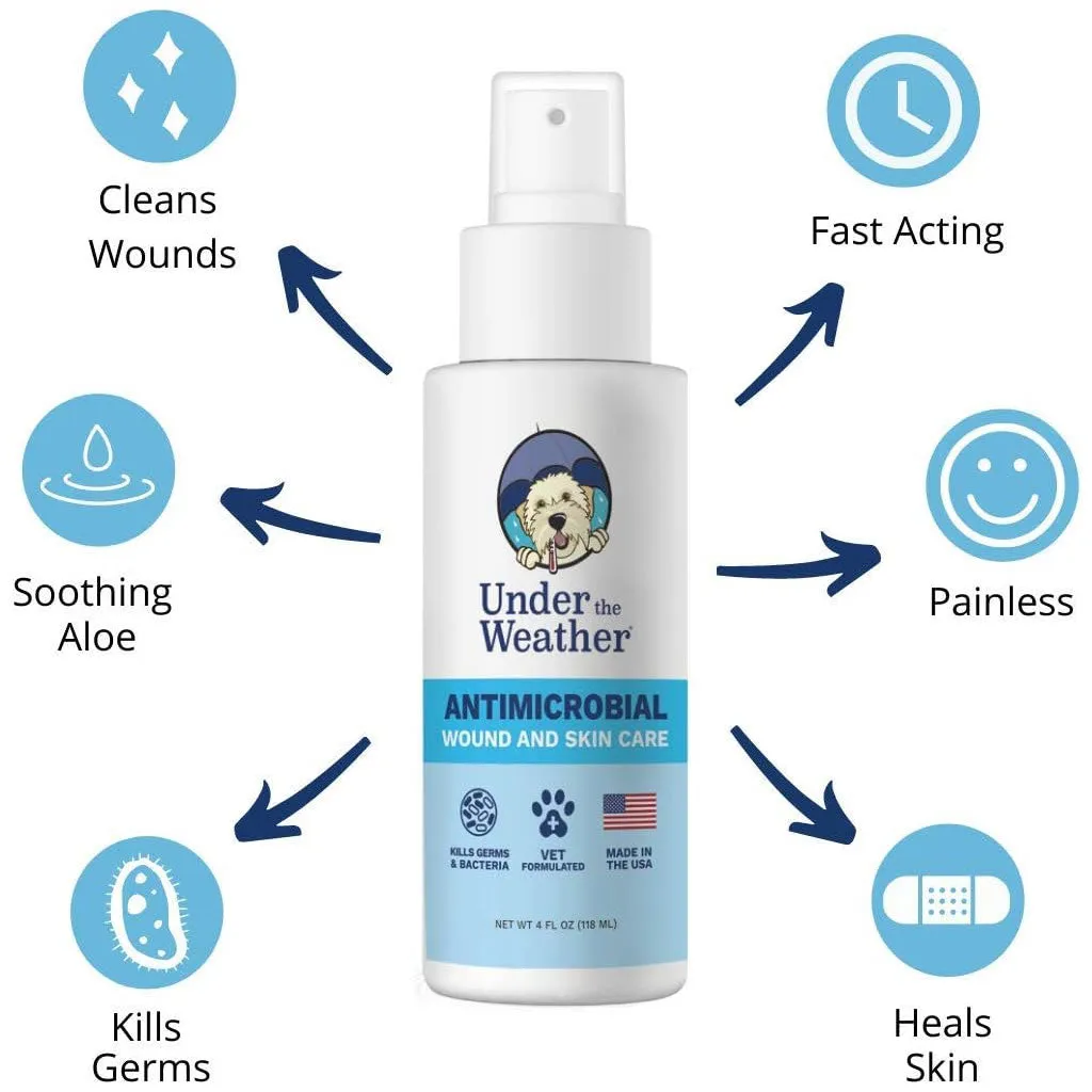 Under the Weather Antimicrobial Wound & Skin Care Spray for Dogs, 4-oz